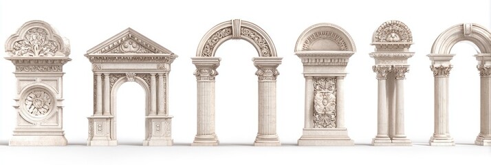 Classic stone archways, various designs