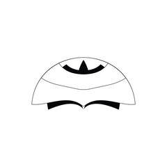 Optical Illusion Face Vector – Abstract Black and White Stylized Expression