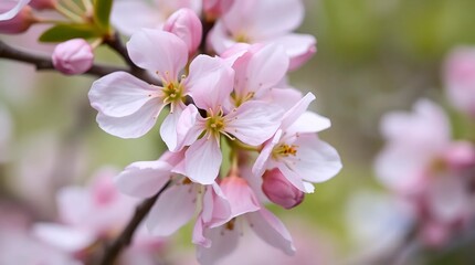 Obraz premium Pink Cherry Blossom Flowers