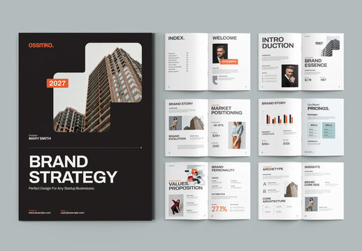 Brand Strategy Brochure Template Layout Template