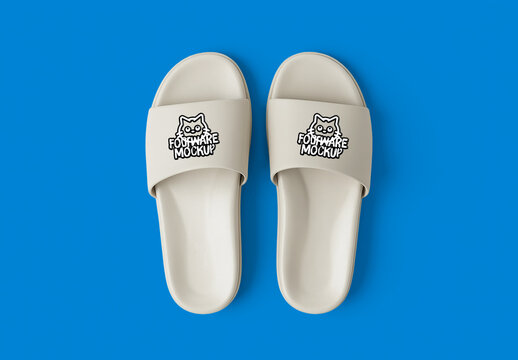 Minimal Slide Footwear Mockup