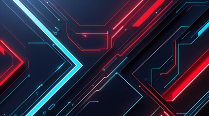 Abstract digital artwork depicting futuristic technology. Features glowing lines and geometric shapes. Ideal for tech, sci-fi, and design projects. Perfect for websites, social media, and branding.
