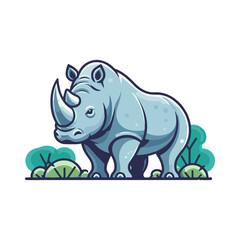 
rhino illustration design