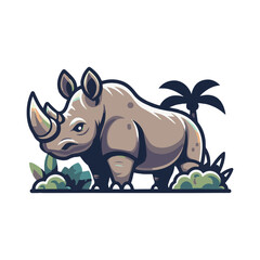 
rhino illustration design