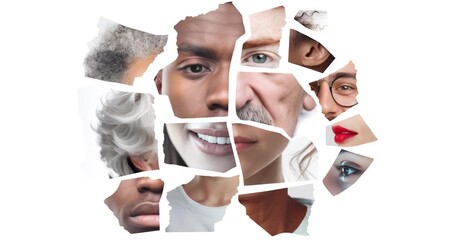 diverse people portrait, different age gender various nationality race culture ethnicity group. background banner poster template with copy space. concept of diversity equality solidarity inclusion