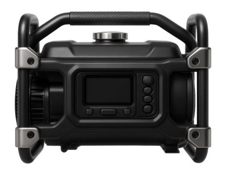 Dual-fuel diesel generator with a digital control panel for energy management.