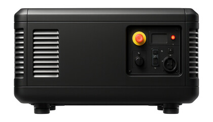 Fototapeta premium Silent diesel generator with a low-emission engine for urban environments.