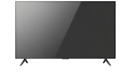 Isolated Modern Flat Screen TV