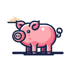 
pig illustration design