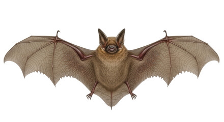 Isolated Brown Bat