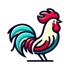 rooster illustration design
