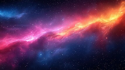 Vibrant cosmic nebula with swirling pink and orange ues against a starry backdop, evoking a sense of woner and exploration in the niverse. Perfect for sci-f and space-themed projects