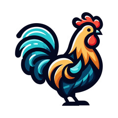 rooster illustration design
