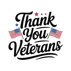 Thank You Veterans T-Shirt Design | Patriotic Military Appreciation Graphic