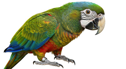 Isolated Macaw Parrot