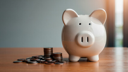 Financial Growth and Investment Concept with Money, Currency Notes and Business Planning