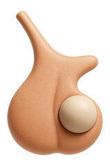 Pituitary microadenoma with well-defined borders and small size on imaging