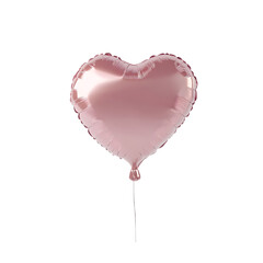 Realistic 3D Heart Shaped Balloon Isolated Cutout