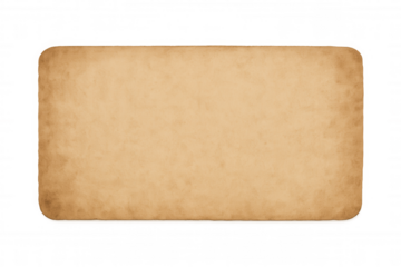 Weathered paper sheet featuring soft edges, displaying aged patina and stains, perfect for nostalgic graphic design projects