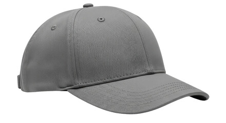 Isolated Gray Baseball Cap