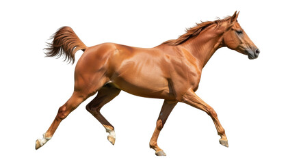 Isolated Galloping Horse