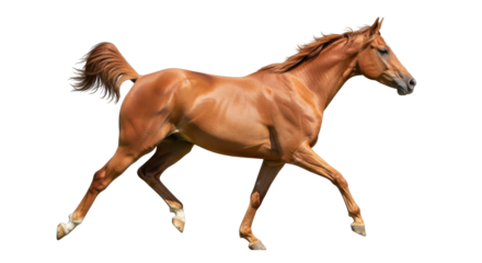 Isolated Galloping Horse