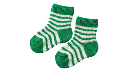 Isolated Striped Baby Socks