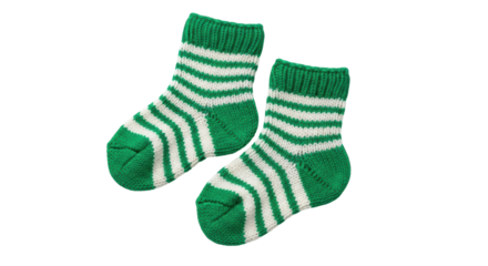 Isolated Striped Baby Socks