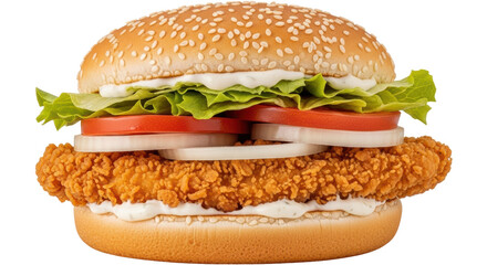 Isolated Chicken Burger