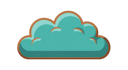 Isolated Cartoon Cloud