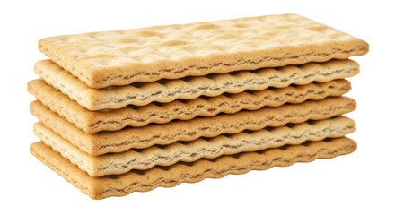 Isolated Stack of Crackers