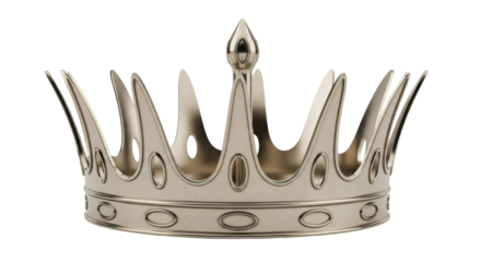 Isolated Silver Crown