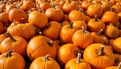 Many pumpkins in a pile