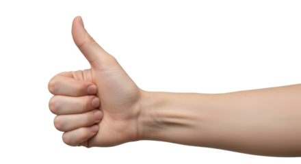 Isolated Hand Giving Thumbs Up