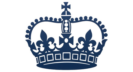 Isolated Royal Crown Silhouette © Agata