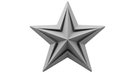 Isolated Silver Star