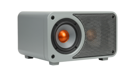 Isolated Gray Speaker