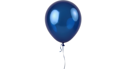 Isolated Blue Balloon
