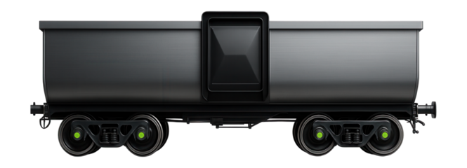 Single-piece gondola car with smooth sides and a central unloading hatch