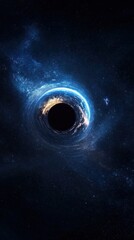 Fototapeta premium Luminous orb pulsing in grainy space, for sci-fi theme, tech background, or abstract art design