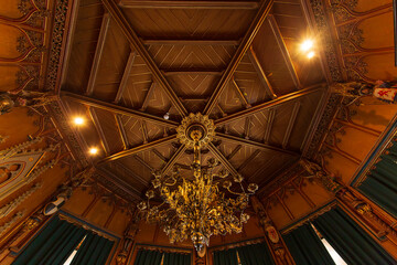 Obraz premium House of Hohenzollern, Germany - August30, 2025: architectural detail of House of Hohenzollern castle.