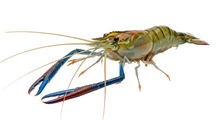 Isolated Giant Freshwater Prawn Macro