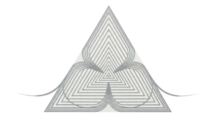 Isolated Abstract Triangle Design
