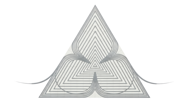 Isolated Abstract Triangle Design