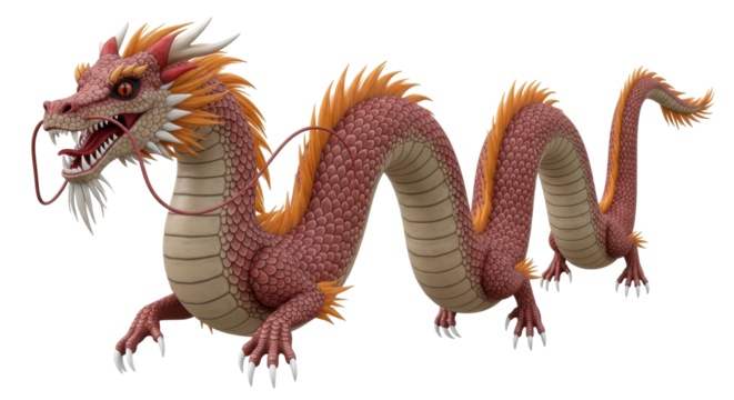 Isolated Chinese Dragon