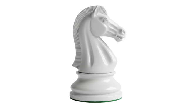 Isolated Chess Knight Piece