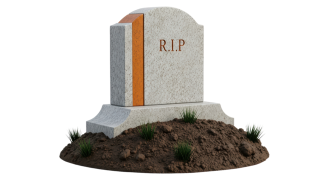 Isolated Gravestone