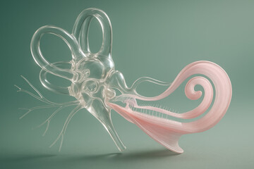Inner Ear Anatomical Illustration