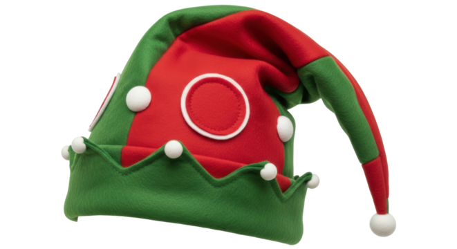 Isolated elf hat