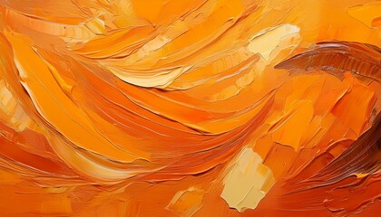 captivating orange oil paint abstract texture banner background